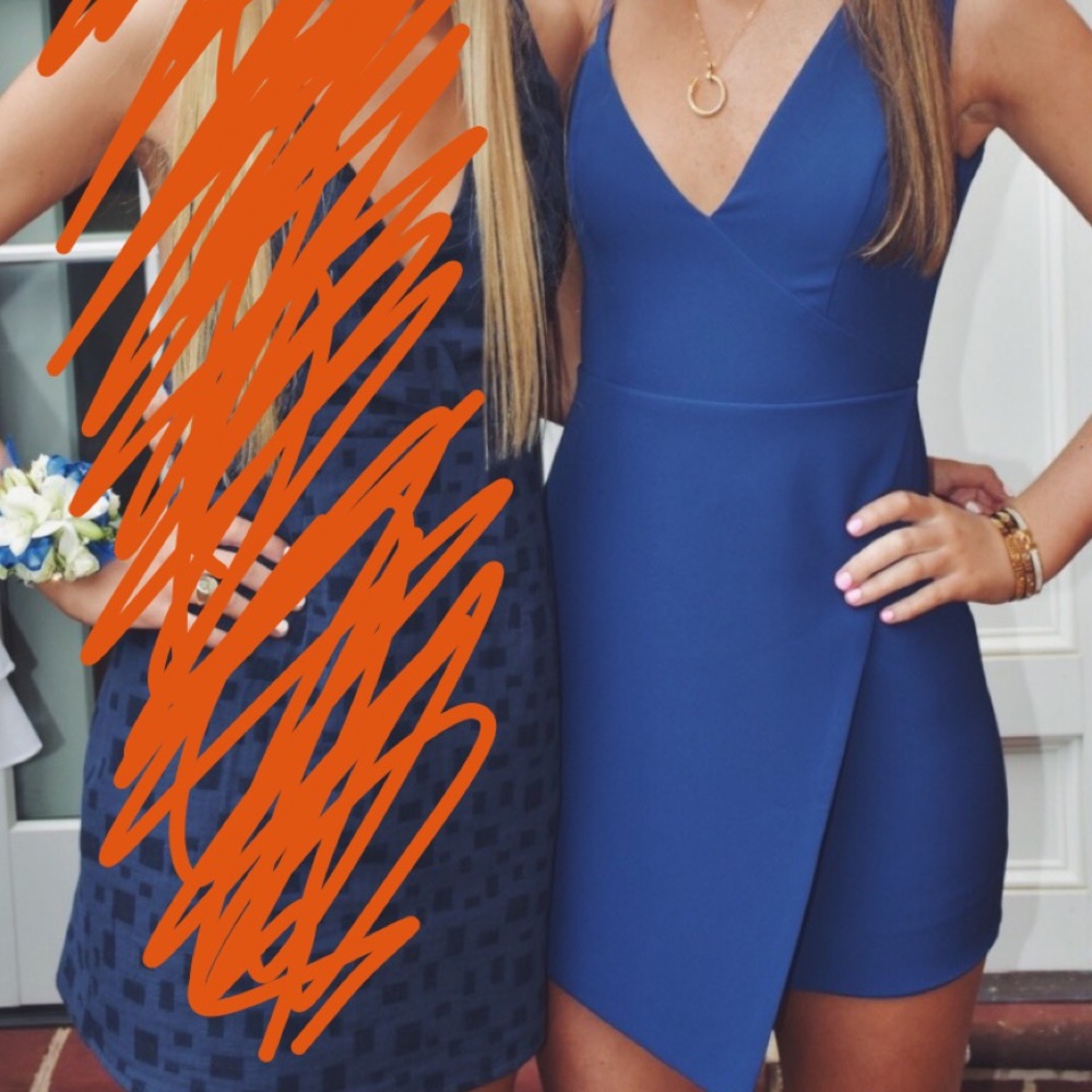 Revolve blue dress!